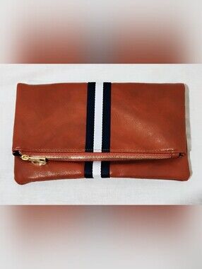 NWOT Funky Monkey Fold-Over Faux Leather Clutch